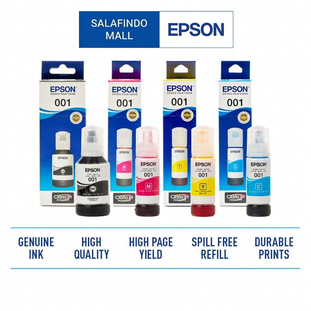 Epson 001 Tinta Refill Isi Ulang Printer Epson 001 Original