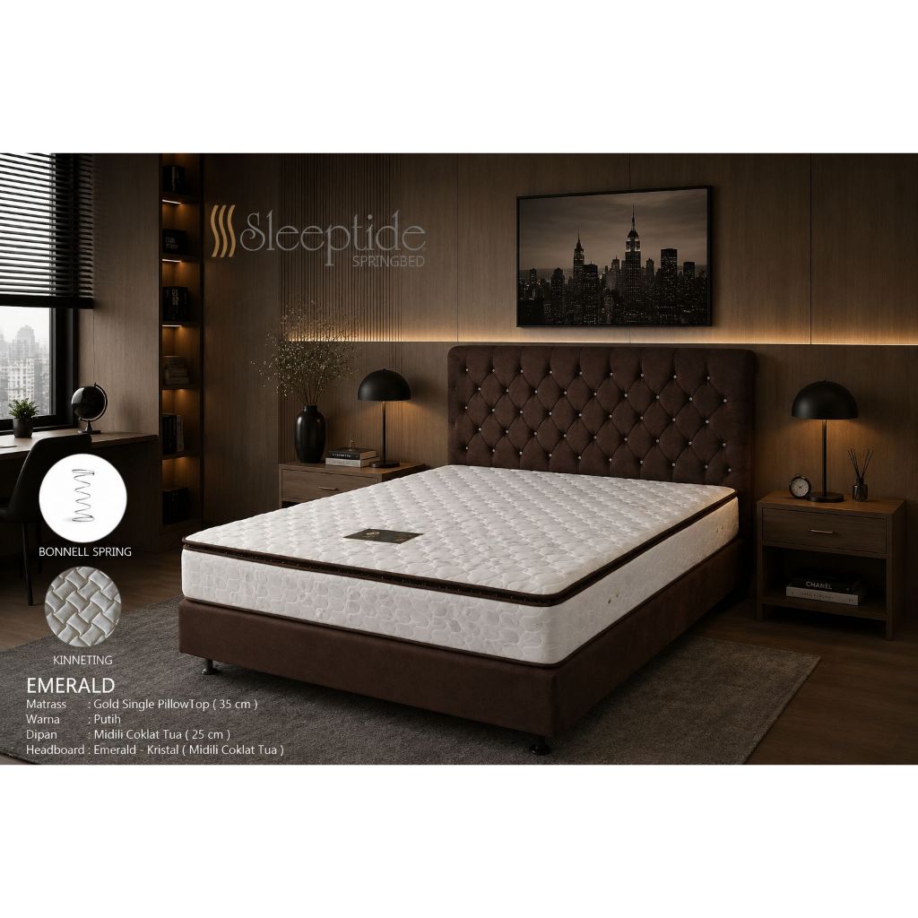 SLEEPTIDE springbed matras kasur gold single pillowtop