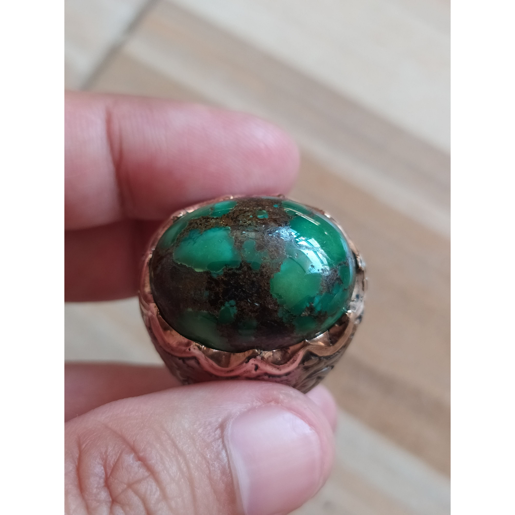 Natural Pirus Persia Hijau Kedondong Perak Tebal
