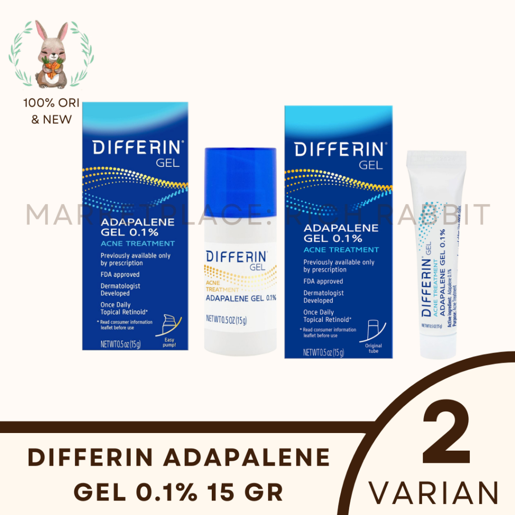 Differin Adaplene Acne Treatment Krim Obat Jerawat Gel 0.1%
