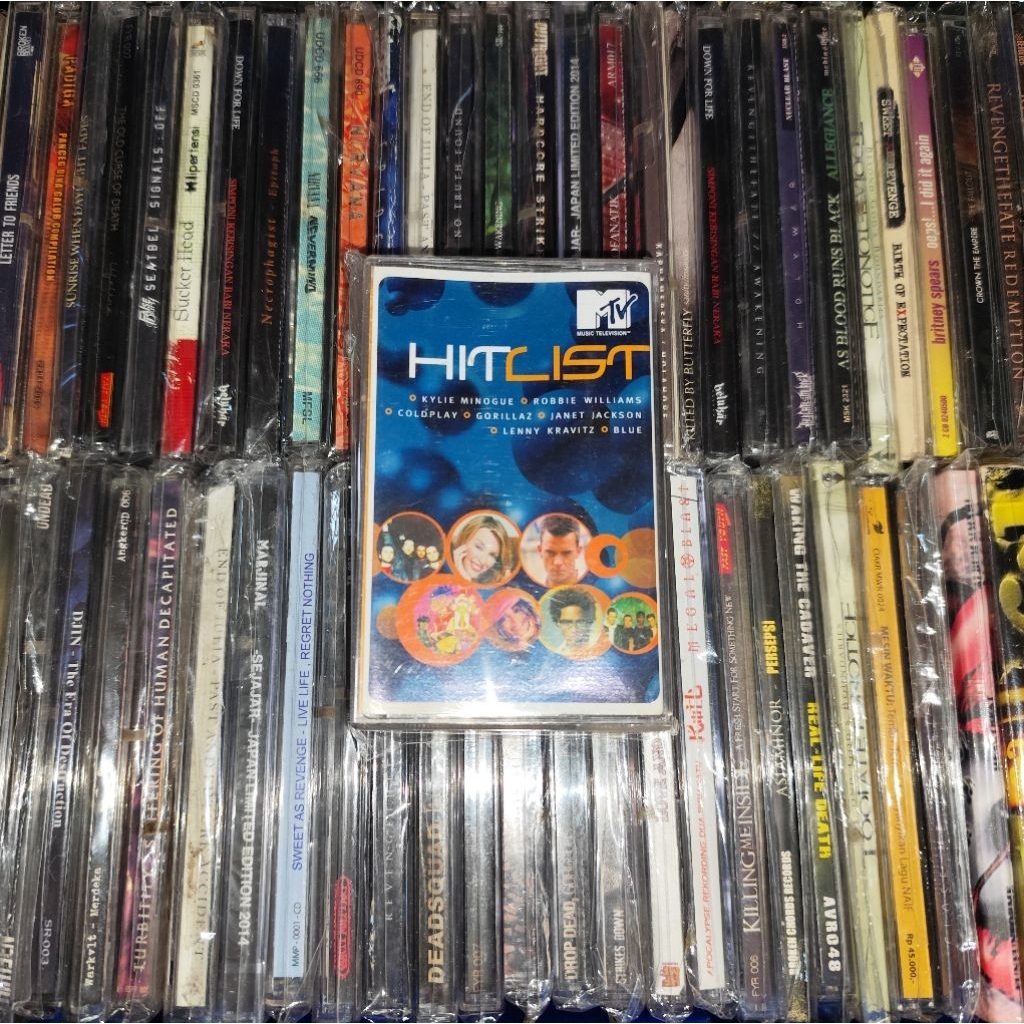 Kaset MTV Hitlist - Kylie Minogue, Gorillaz, Coldplay, Robbie Williams, Janet Jackson
