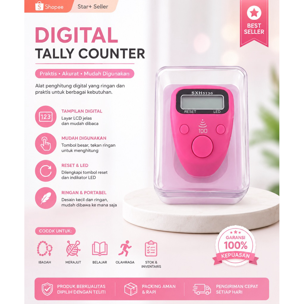 Cincin Tasbih Dzikir Digital