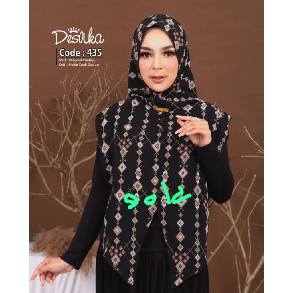 HIJAB DC DESVIKA 435 // HIJAB INSTAN // HIJAB CERUTY BABYDOLL // HIJAB INSTAN MOTIF // HIJAB HOODIE 