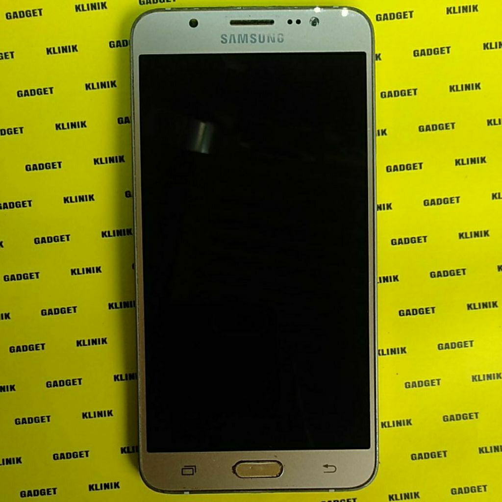 LCD + Tulangan SAMSUNG J7 2016 • J710F Ori AMOLED Minus Shadow Tipis Tombol Home & Back Off Selebihn