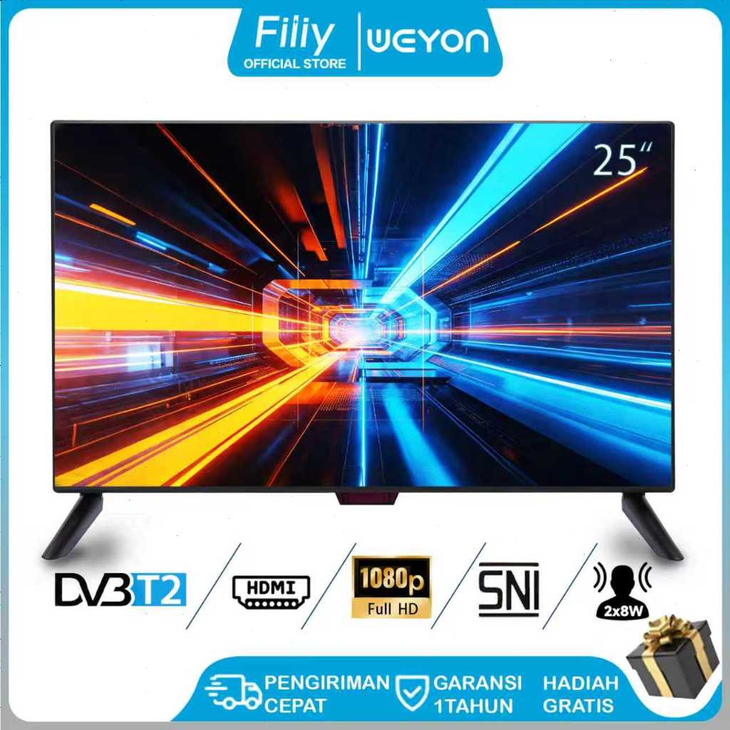WEYON TV Digital LED 25 Inch DVB-T2 FHD Televisi Garansi Resmi 1 Tahun