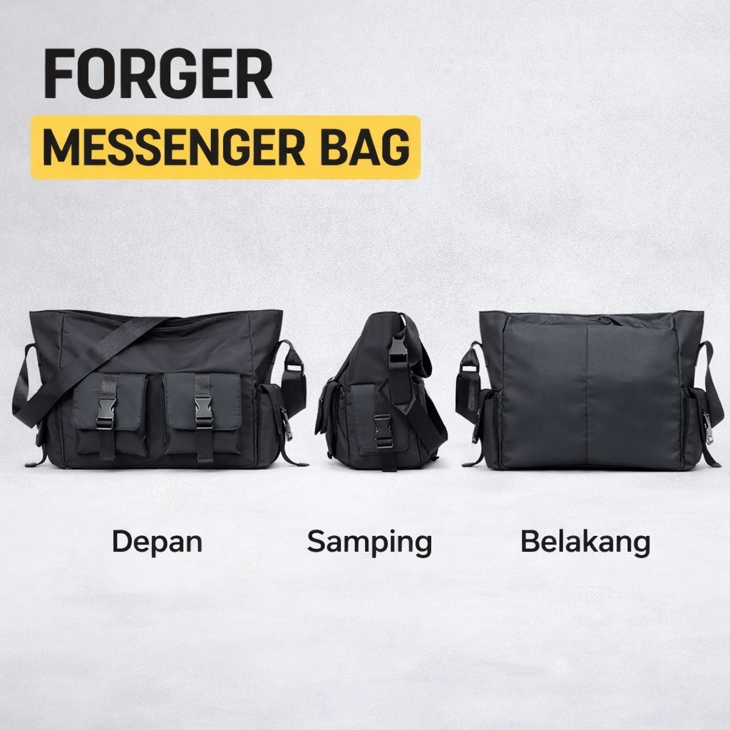 Tas Slempang Forger Messanger Bag- Tas Totebag Bahan Cordura Bimo