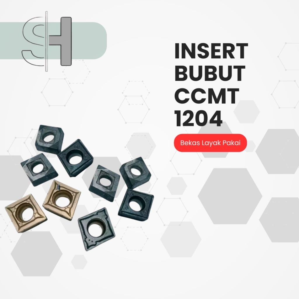Insert Bubut CCMT 1204 Second Pahat Widia CCMT 12 04 Bekas Layak Pakai