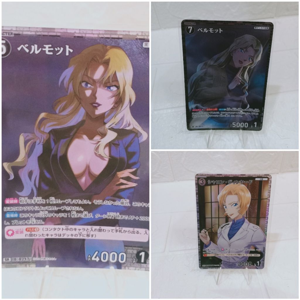 TOMY Kartu TCG detective Conan card Chris Sharon Vinyard berumotto Foil