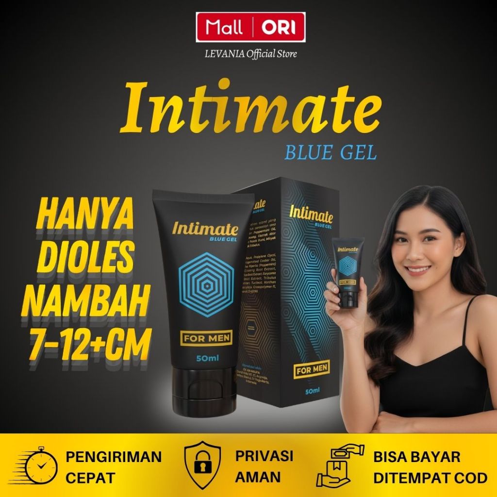 INTIMATE BLUE GEL Minyak Pijat Gel Oles Pembesar & Penguat Pria