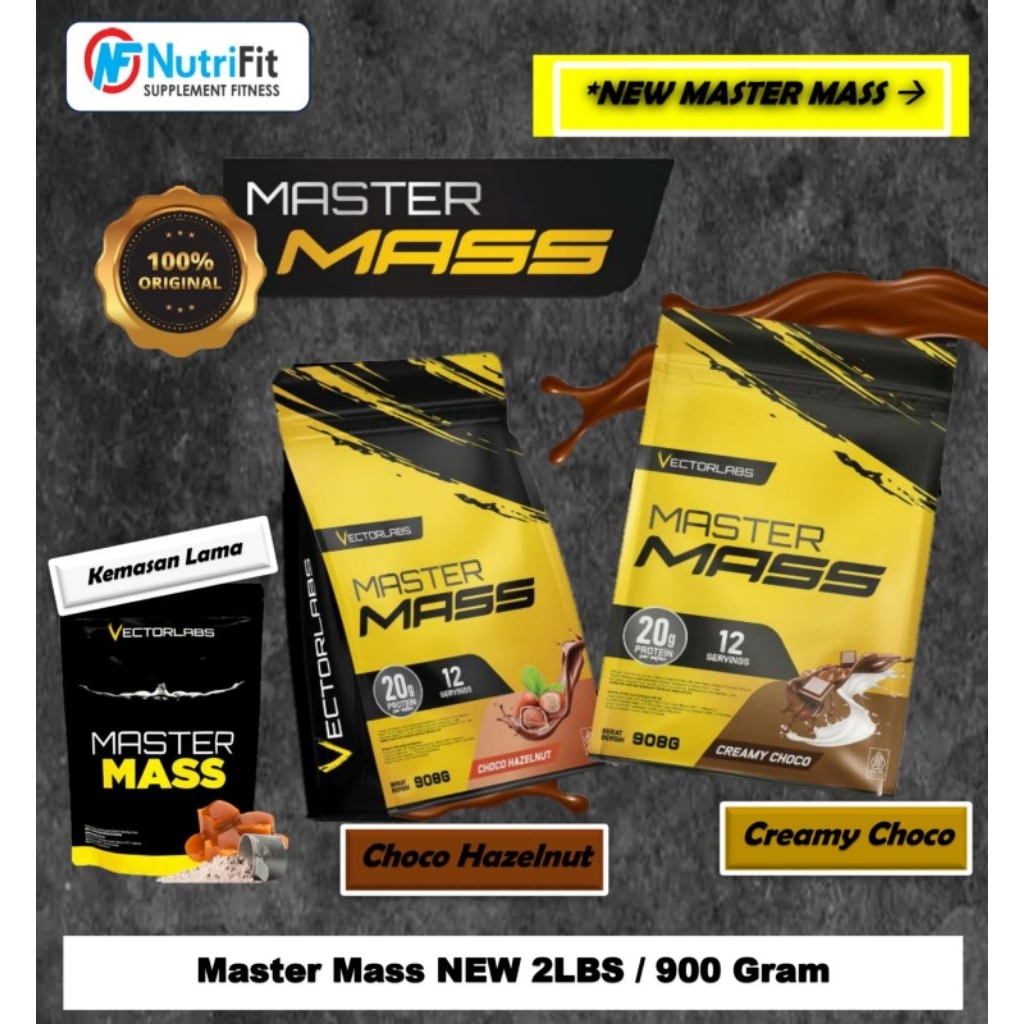 Master Mass Vectorlabs Gainer Protein 2 lbs/ 900Gram (*Kemasan terbaru)