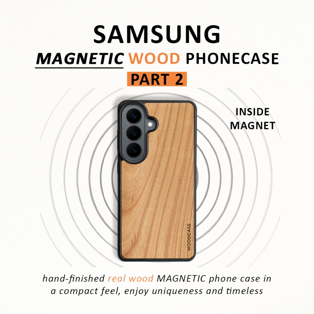 [PART2] MAGNETIC WOOD Case Samsung Galaxy S21 S21+ S21U S21FE S22 S22+ S22U S22FE S23 S23+ S23FE S23