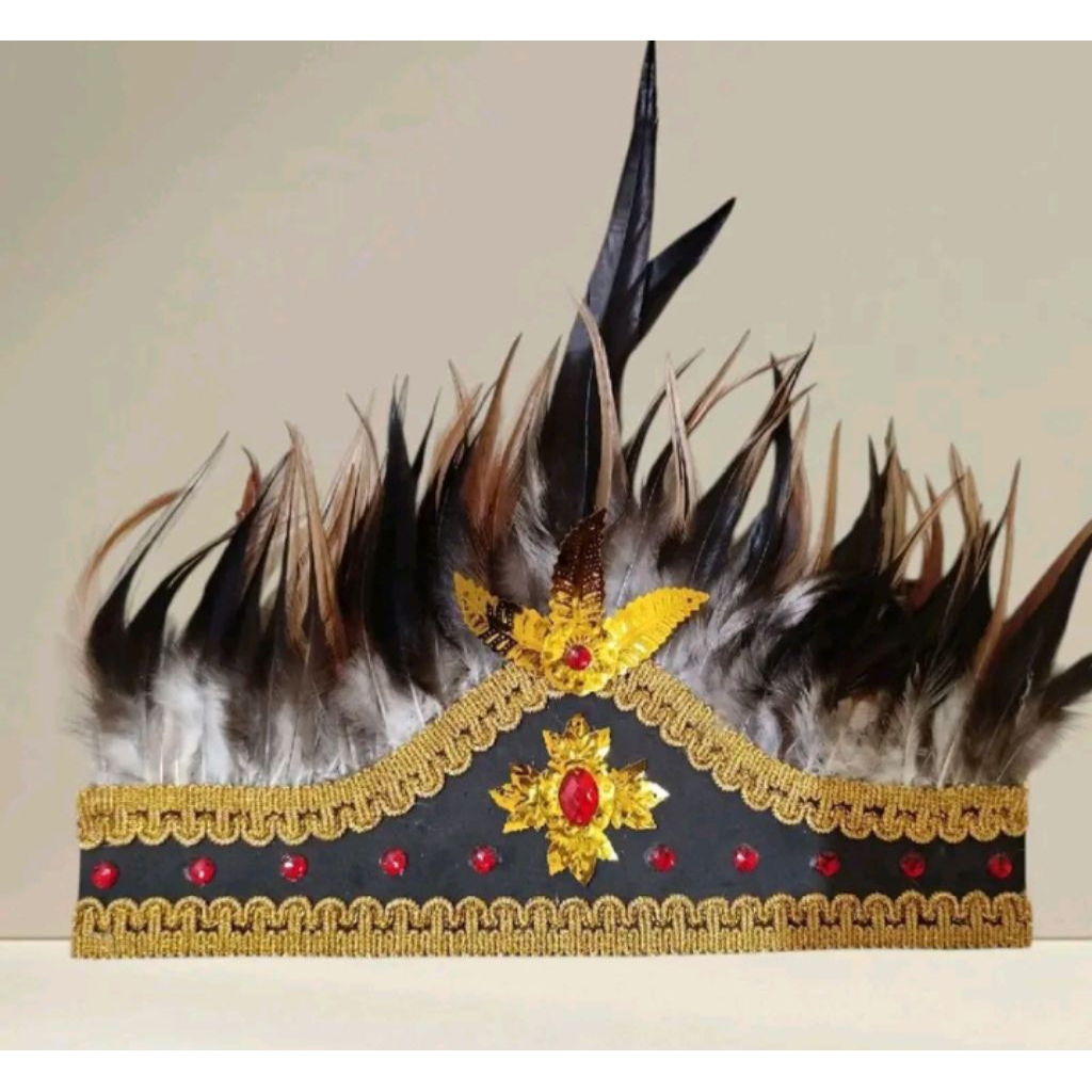 mahkota dayak_mahkota hiasan kepala_ mahkota tarian dayak