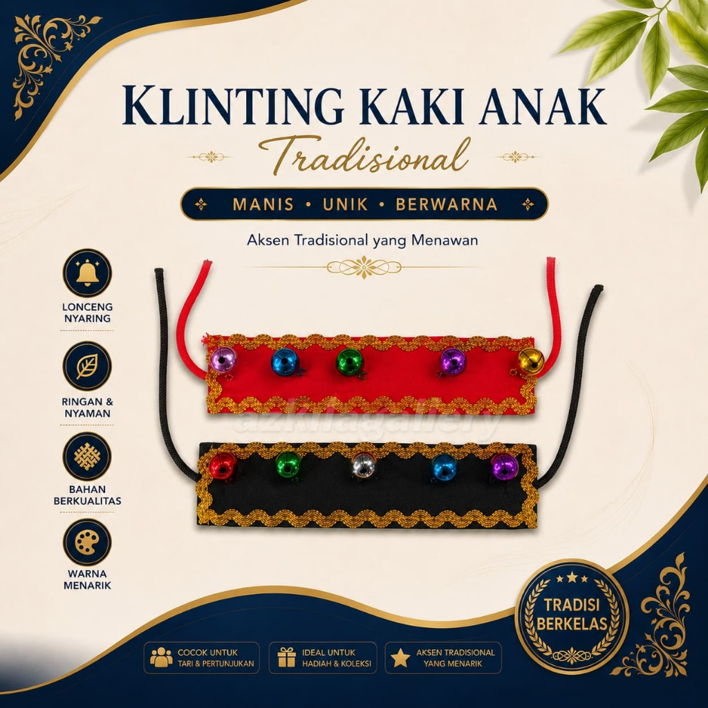 Gelang kaki binggel Klintingan Gongseng Barongan