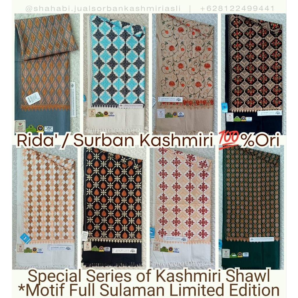 Harga Promo Sorban Kashmiri Sulam Tebal | Rida' Kashmiri PROMO | Sorban Habib | Sorban Kashmiri Orig