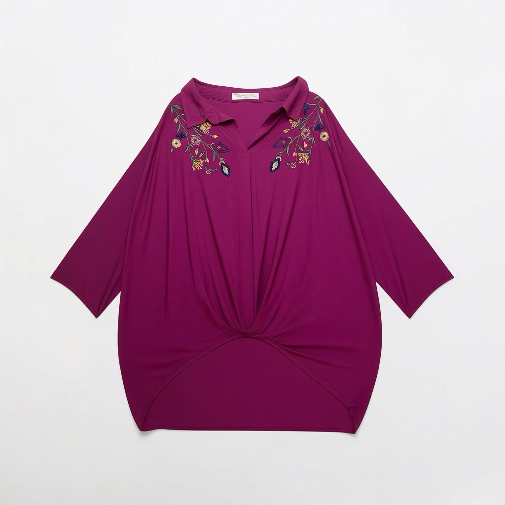 blouse pink fanta bunga