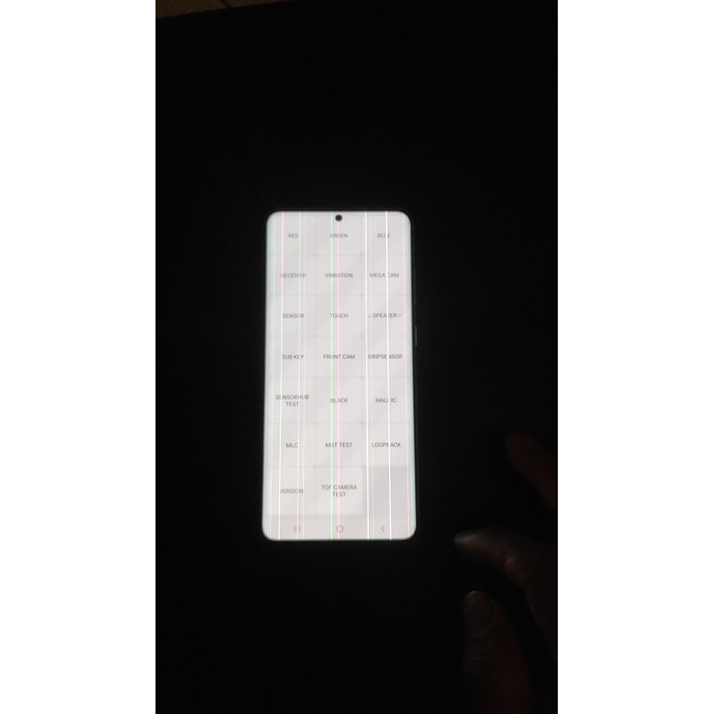 LCD  samsung s20 plus minus garis layak pake