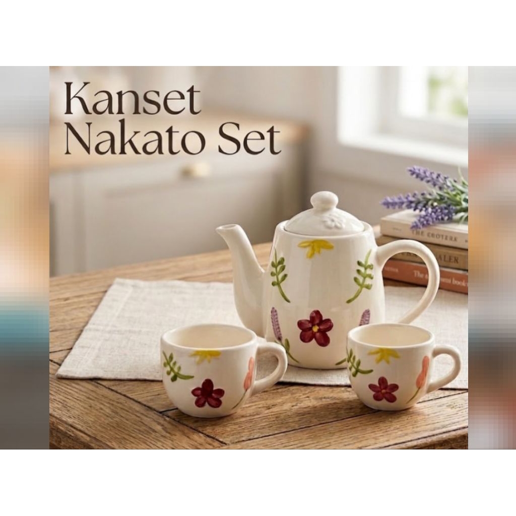 Cangkir Set Teko Nakato
