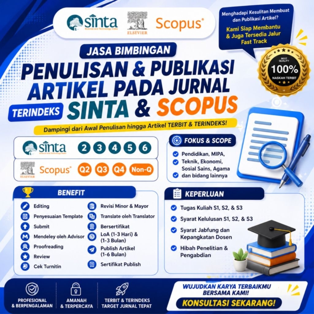 Jasa Penulisan Artikel Jurnal Snt4 & Scopus