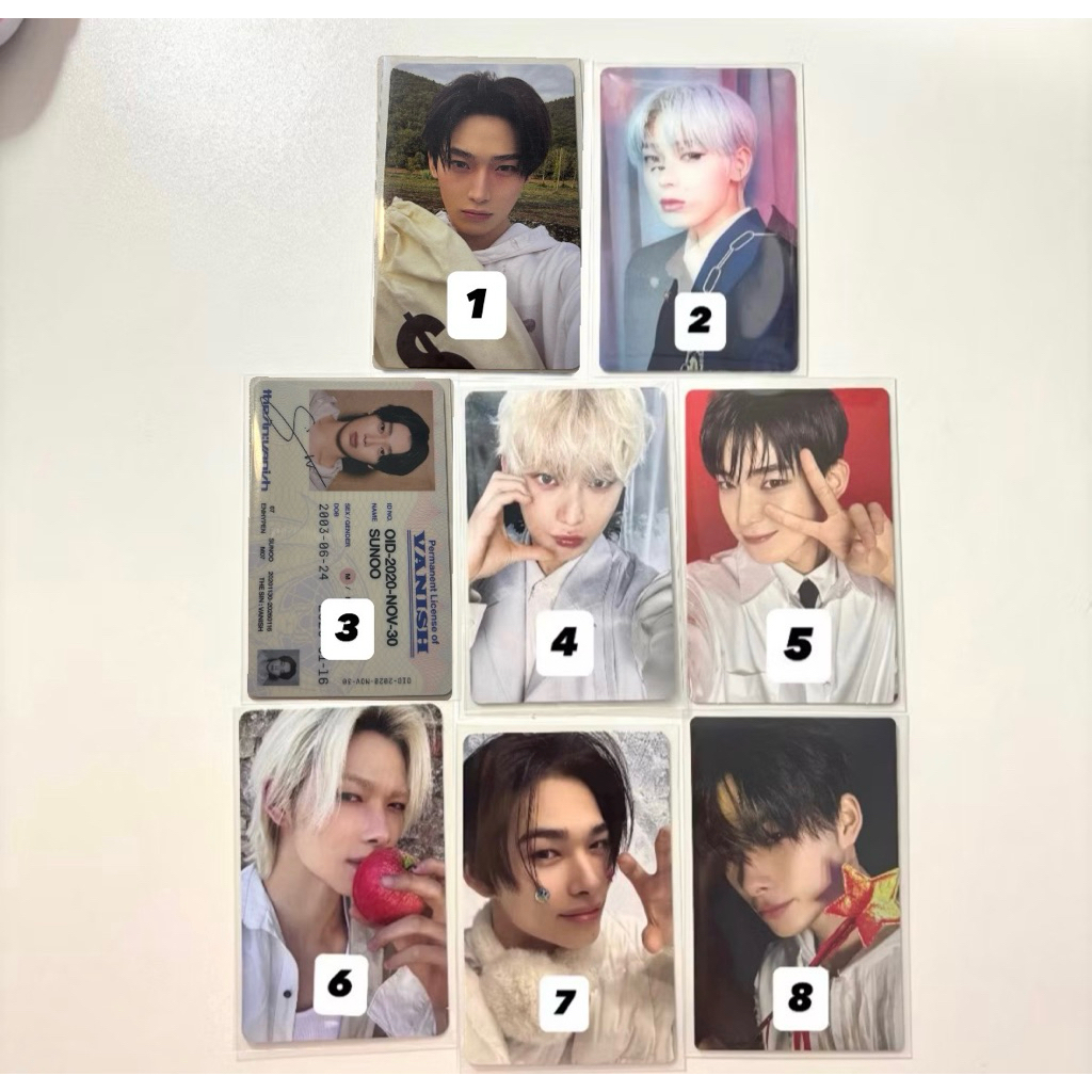 [NEW CLEARANCE SALE] Official Photocard pc sunoo sunghoon ni-ki enhypen kim sunoo riki niki maung st