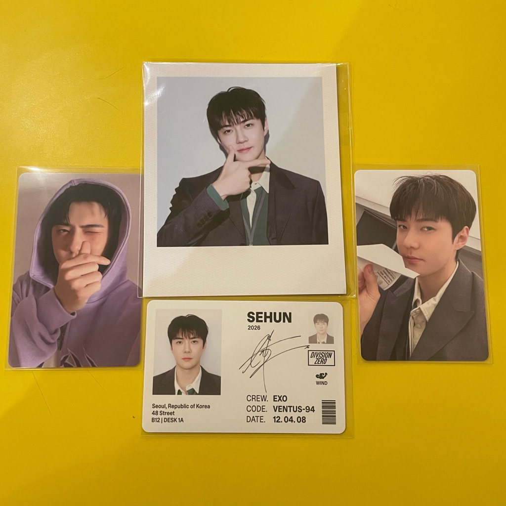 PC PHOTOCARD EXO SEASON GREETING SG 2026 SEHUN (OFFICIAL)