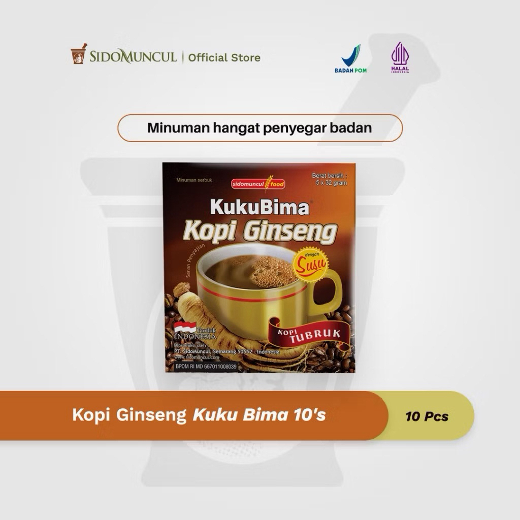 Kopi Ginseng Kuku Bima - Minuman Hangat, Menyegarkan Badan