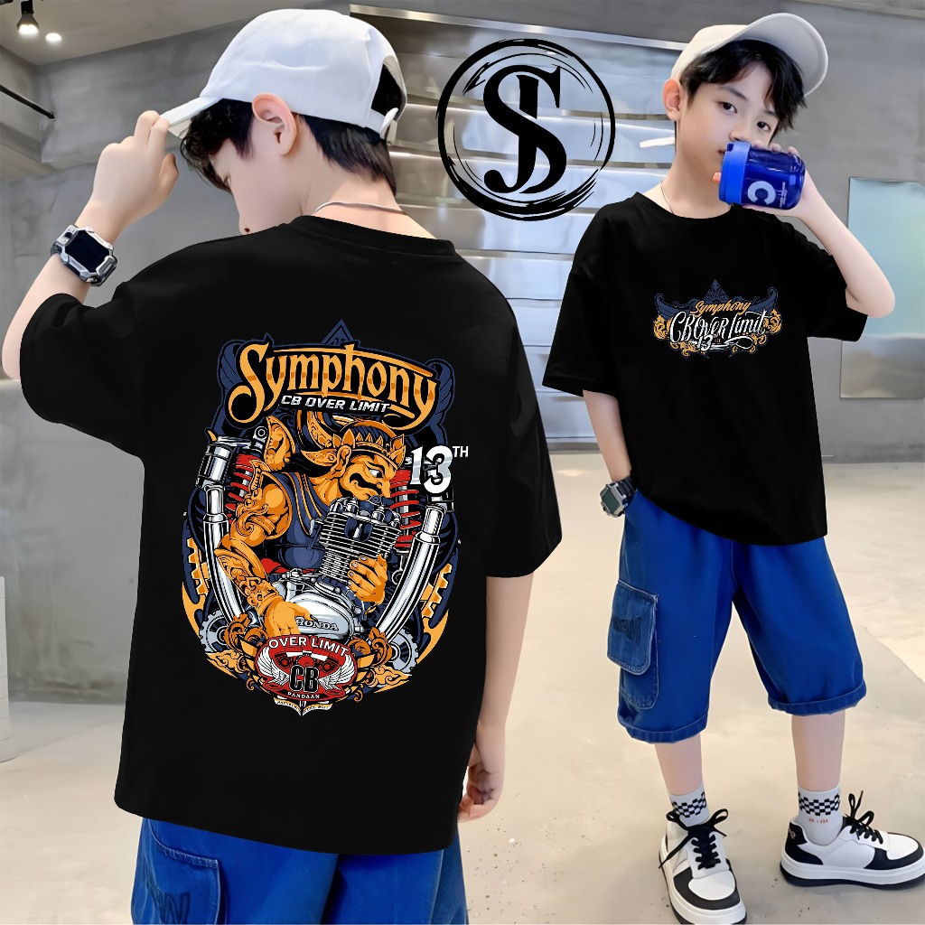 kaos ANAK acara symphony cb over limit pandaan 13 tahun