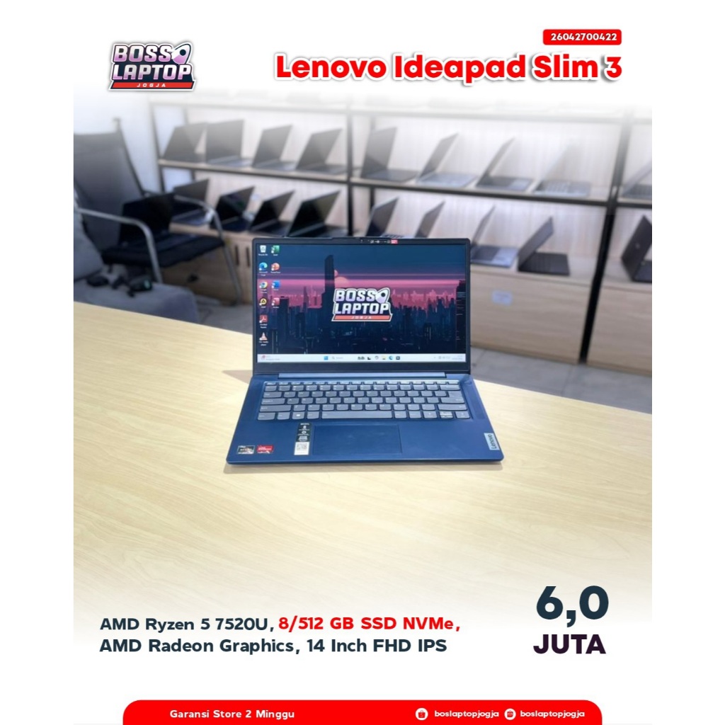 Lenovo IdeaPad Slim 3 14AMN8 AMD Ryzen 5 7520U