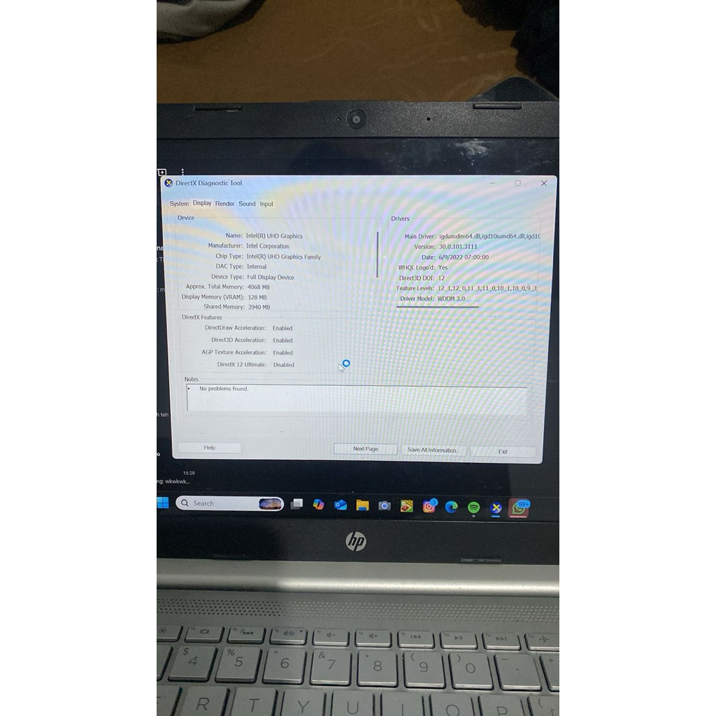 Laptop Second HP 14S CF3XXX i5 gen 10