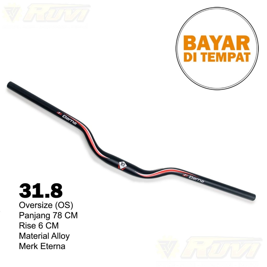 Setir / Stang Alloy Sepeda MTB Merk Eterna Oversize.