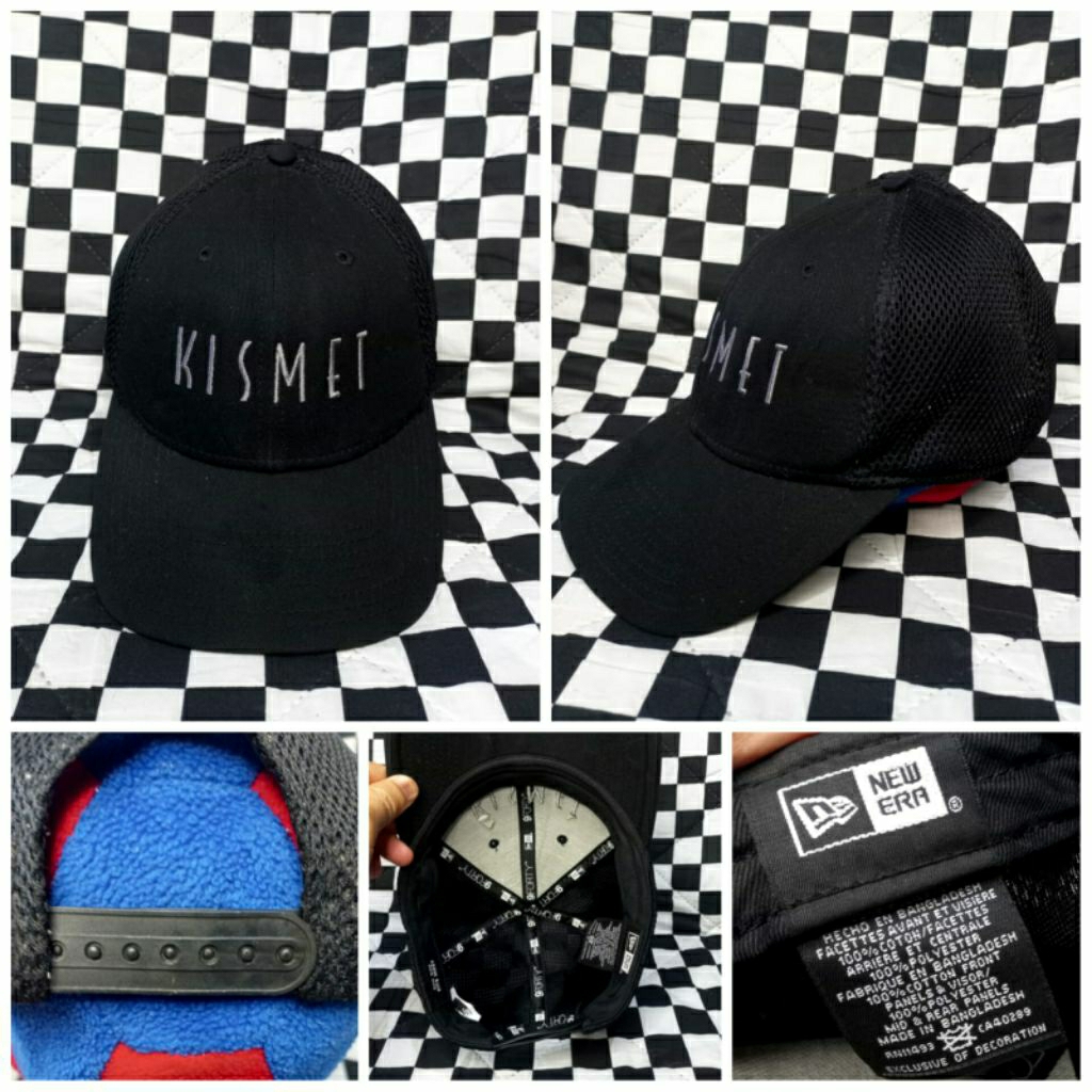 Baseball caps trucker hitam brand Newera