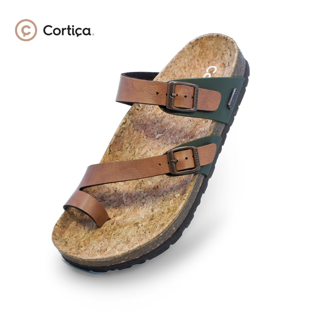 Cortica Unea - Sandal Pria NYAMAN DAN RINGAN | Sandal Footbed | Arch Support Sandal