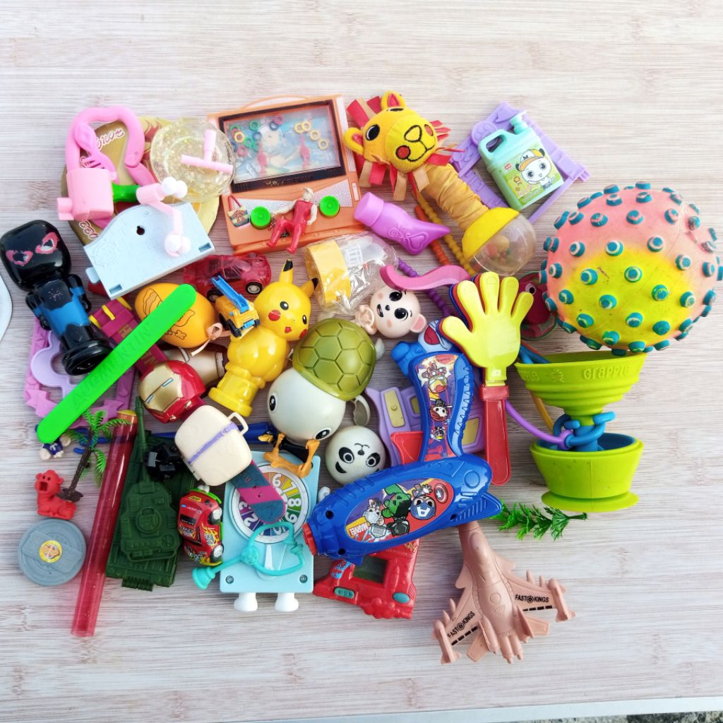 Paket 1 Dus Mainan Campur / Printilan / Junk Toys Bekas