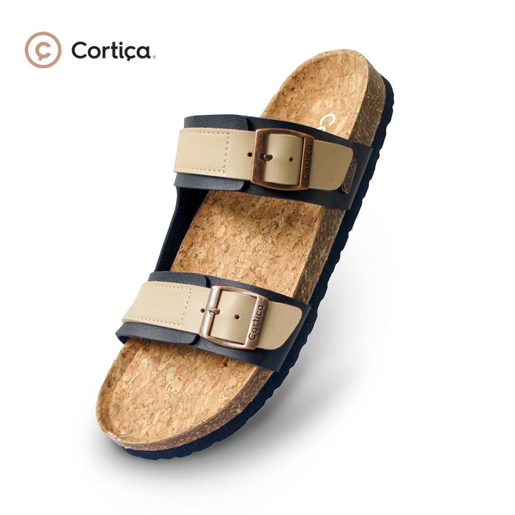 Cortica Vargo - Sandal Pria NYAMAN DAN RINGAN | Sandal Footbed | Arch Support Sandal