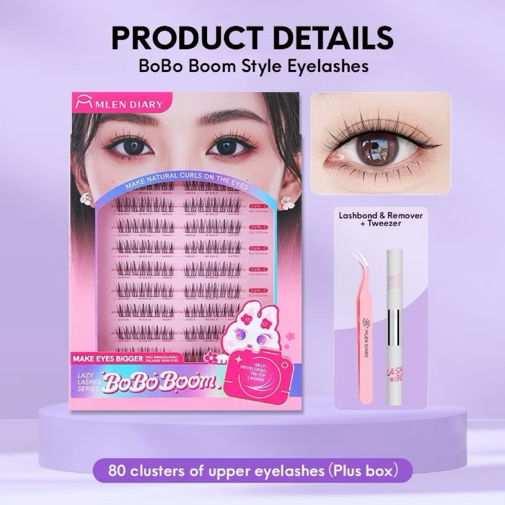 MLEN DIARY - Paket Lengkap BoBo Boom Eyelashes