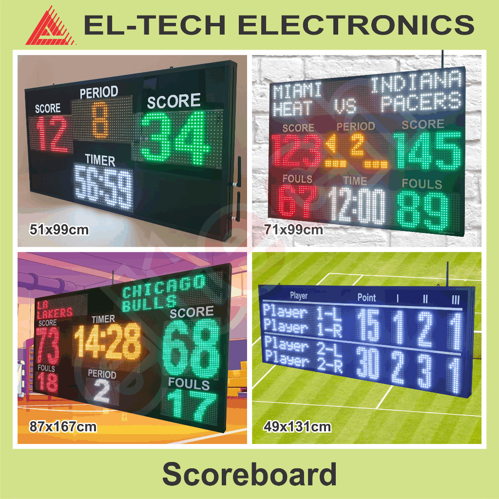Scoreboard Basket Futsal Padel Tennis Volley Badminton Soccer Ping Pong Shot Clock Score Board Game 