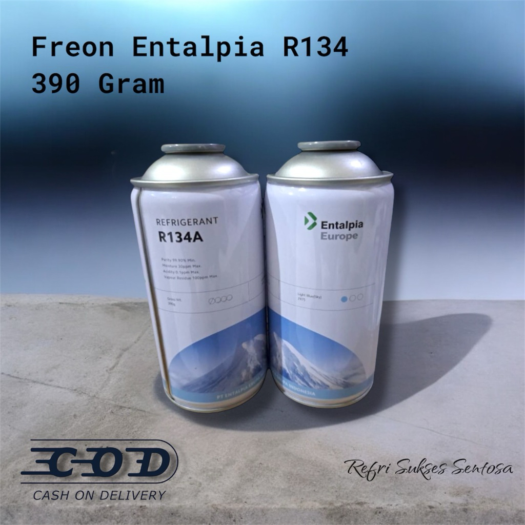 Freon Entalpia R134 Kaleng / Murni R134 100% - 390 Gram