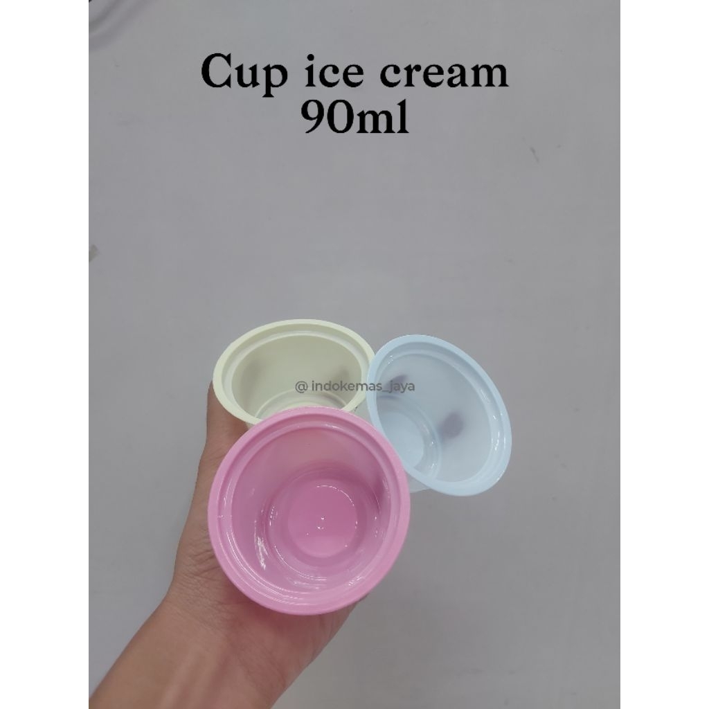 Cup Ice Cream 90ml/ Cup Puding/ Gelas Jelly/ Cup Jelly Warna/ Cup Jelly Transparan