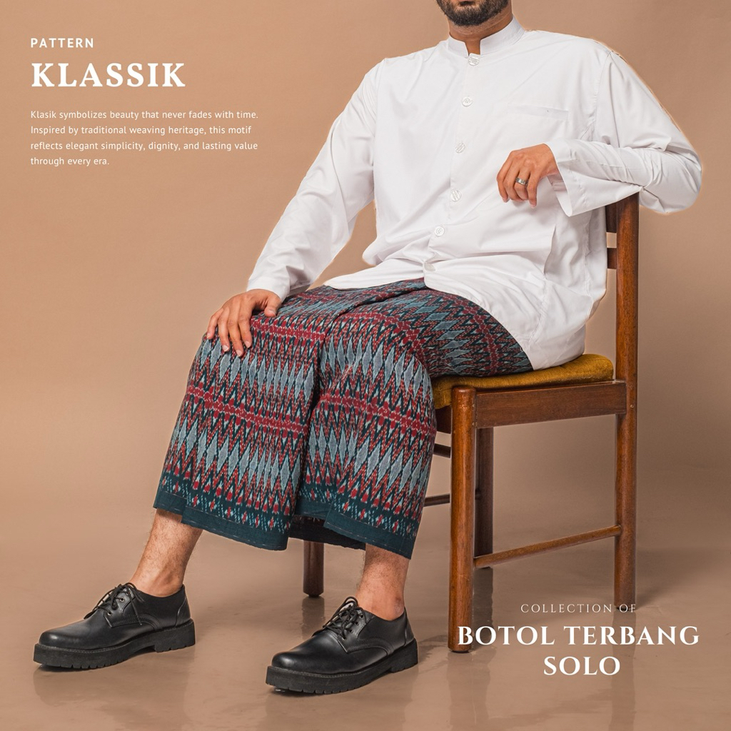 Sarung Goyor Tenun Original Botol Terbang Solo (CLASSIC)