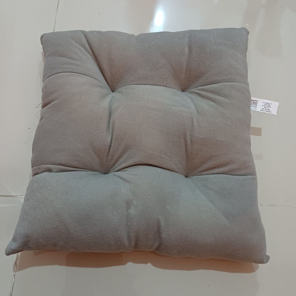Bantal Mobil Abu Tebal elegan Alas Bantal Duduk Sofa / Cafe lesehan
