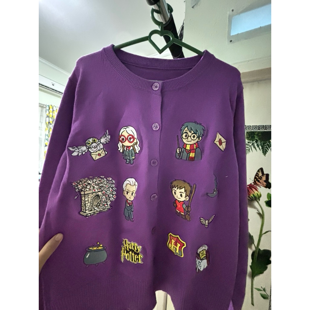 Cardigan Karakter Embrodiery Harry Potter Disney