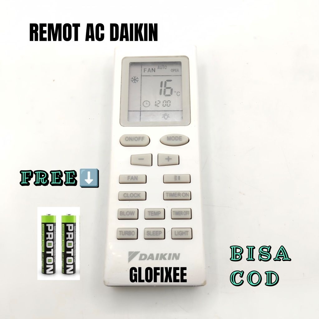 REMOTE AC DAIKIN SECOND ORIGINAL