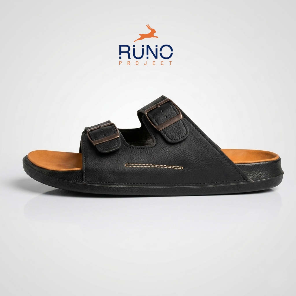 Norway Slides Series - Runo Project - Sendal Pria - Sandal Klasik Kasual Slide Pria