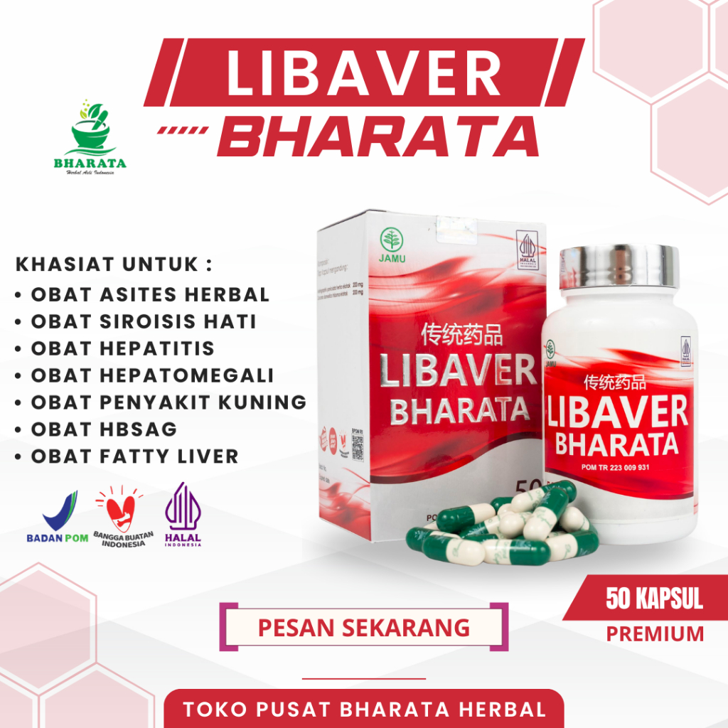 Obat Liver Bengkak Obat Asites Liver Obat Hepatitis HBSAG Kronis Fatty Liver - Libaver Bharata