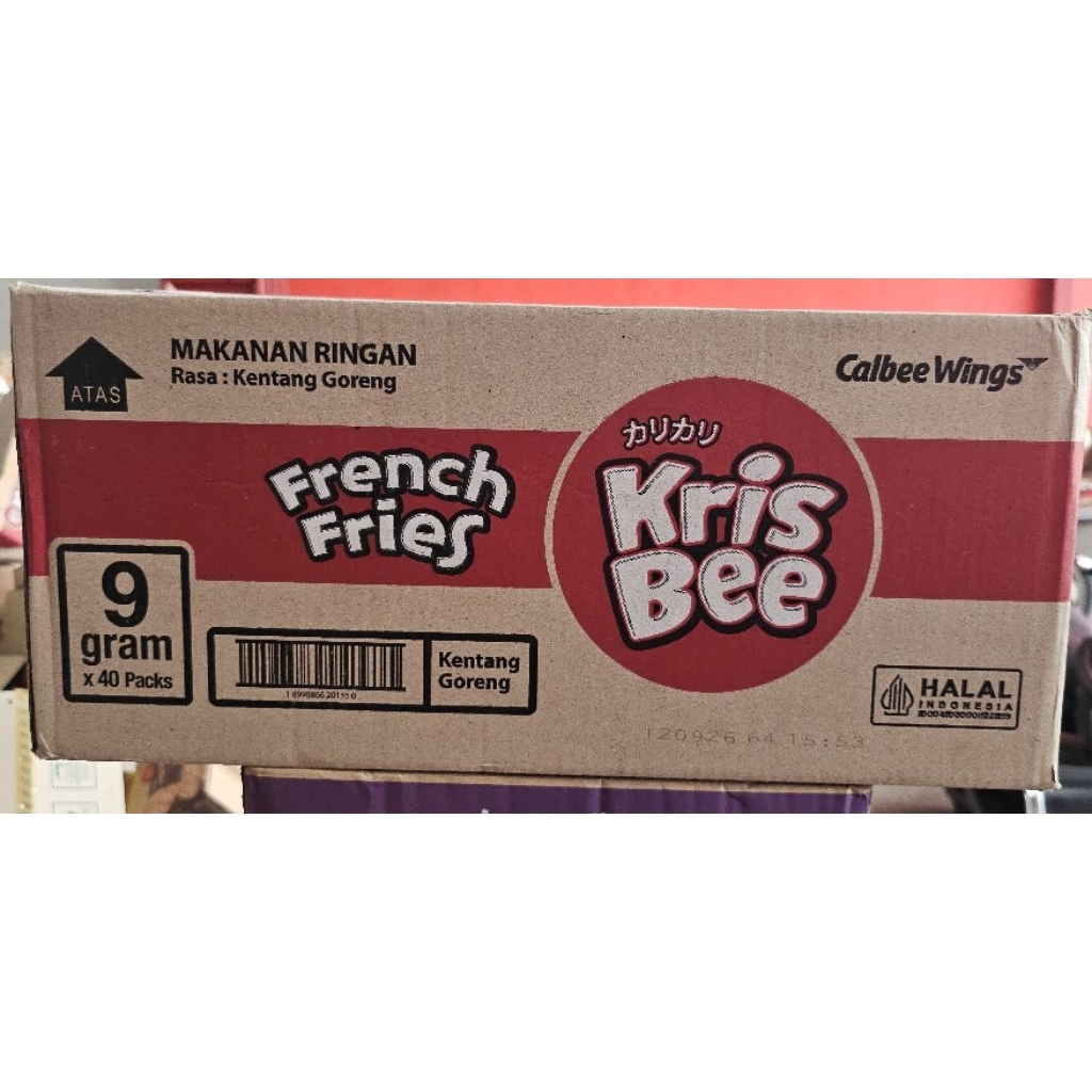 French Fries Kriss Bee Kentang Goreng 9 gram [ 1 Dus Isi 40 Pcs ]