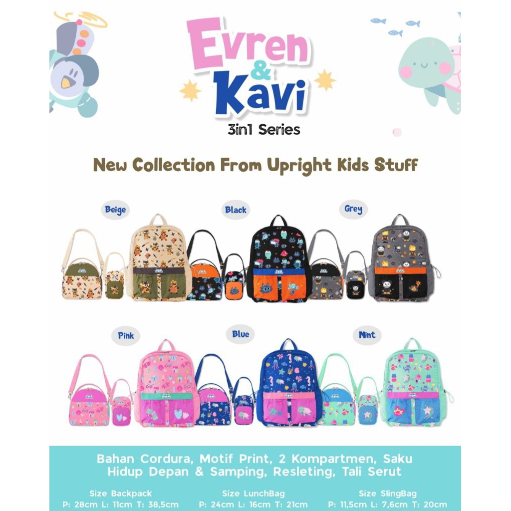 EVREN & KAVI SERIES backpack by upright