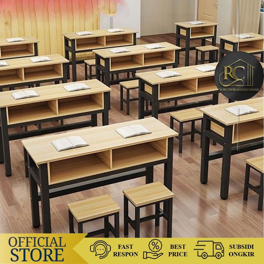 Meja Kursi Bangku Sekolahan Kuliahan Furniture Belajar
