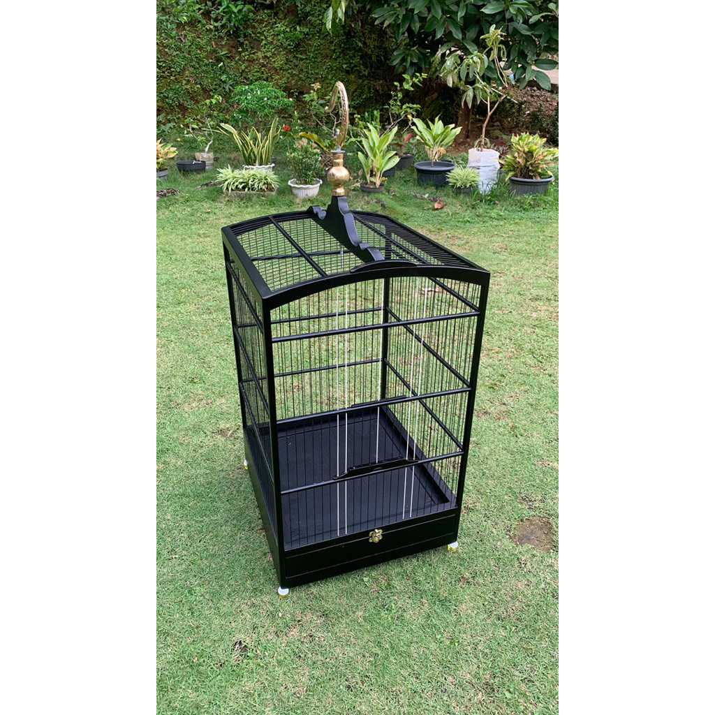 Sangkar burung kicau kotak sabuk kayu ruji Fiber Kenari Cucak ijo cendet kacer dll