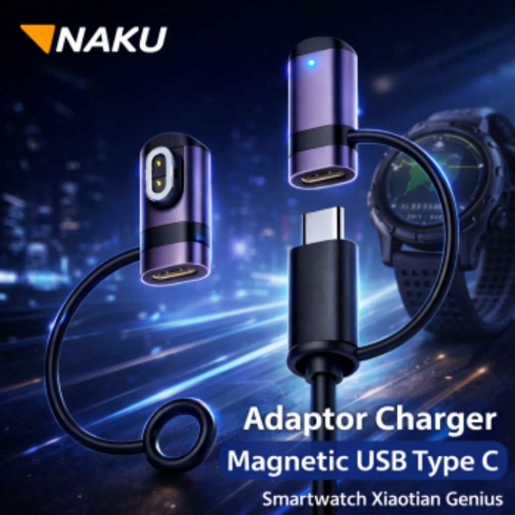 Adaptor Charger Magnetic USB Type C Smartwatch Xiaotian Genius - NK-Z10