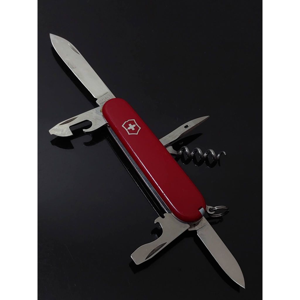 Multi tools VICTORINOX SPARTAN 91 MM BLACK RED CELLIDOR original second Pemakaian MANTAB AMAN NYAMAN