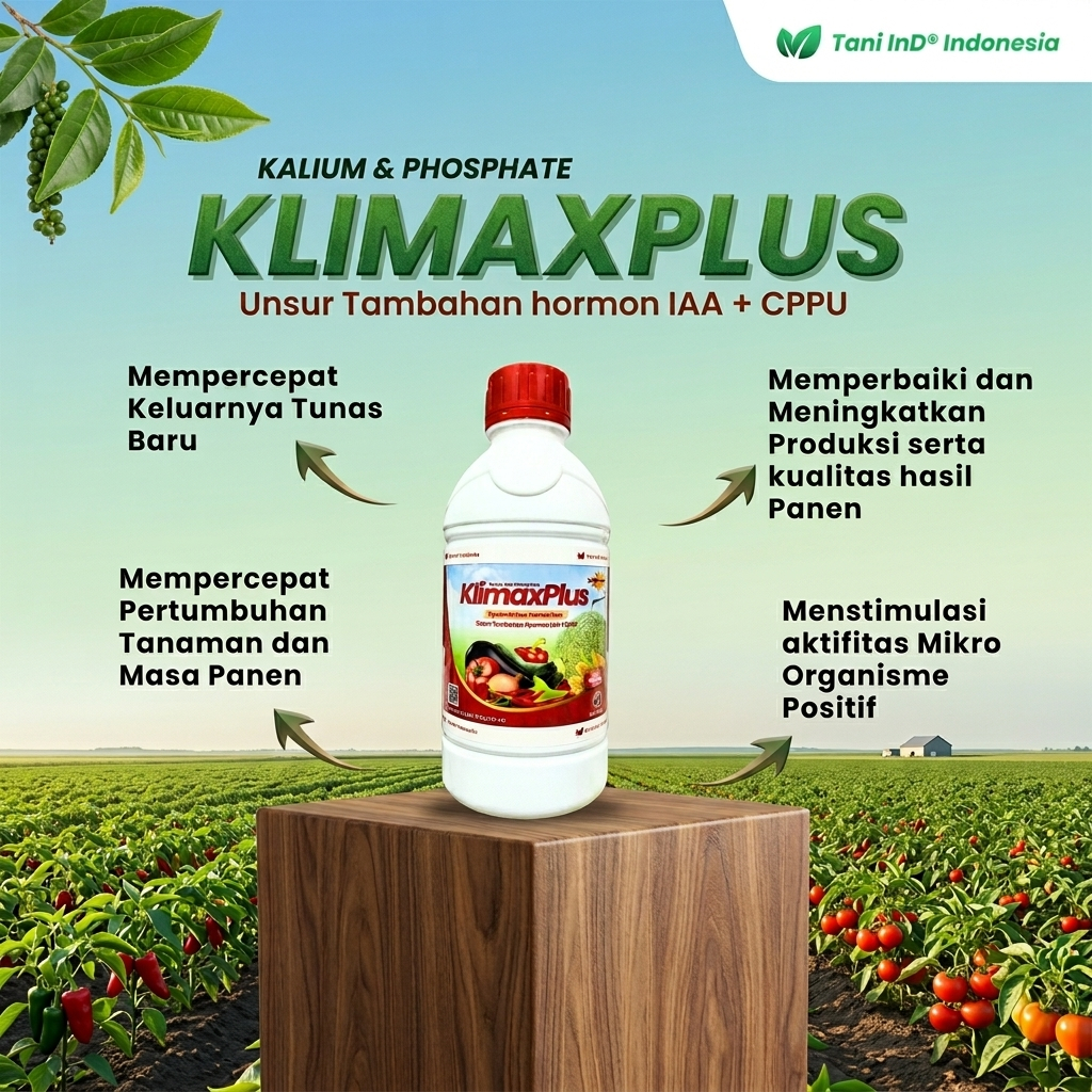 KLIMAXPLUS Pupuk Perangsang Bunga 500g Booster Buah Anti Rontok Lebat Cepat Berbuah Nutrisi Tanaman 